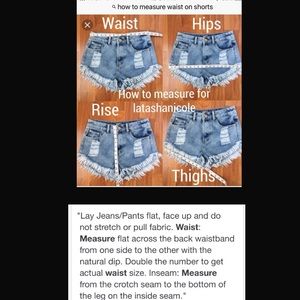 How to Measure Waist, Hips, etc. on Shorts or Pant